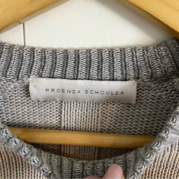 PROENZA SCHOULER Degrade Stripe Cotton Pullover Sweater - Picture 8 of 10